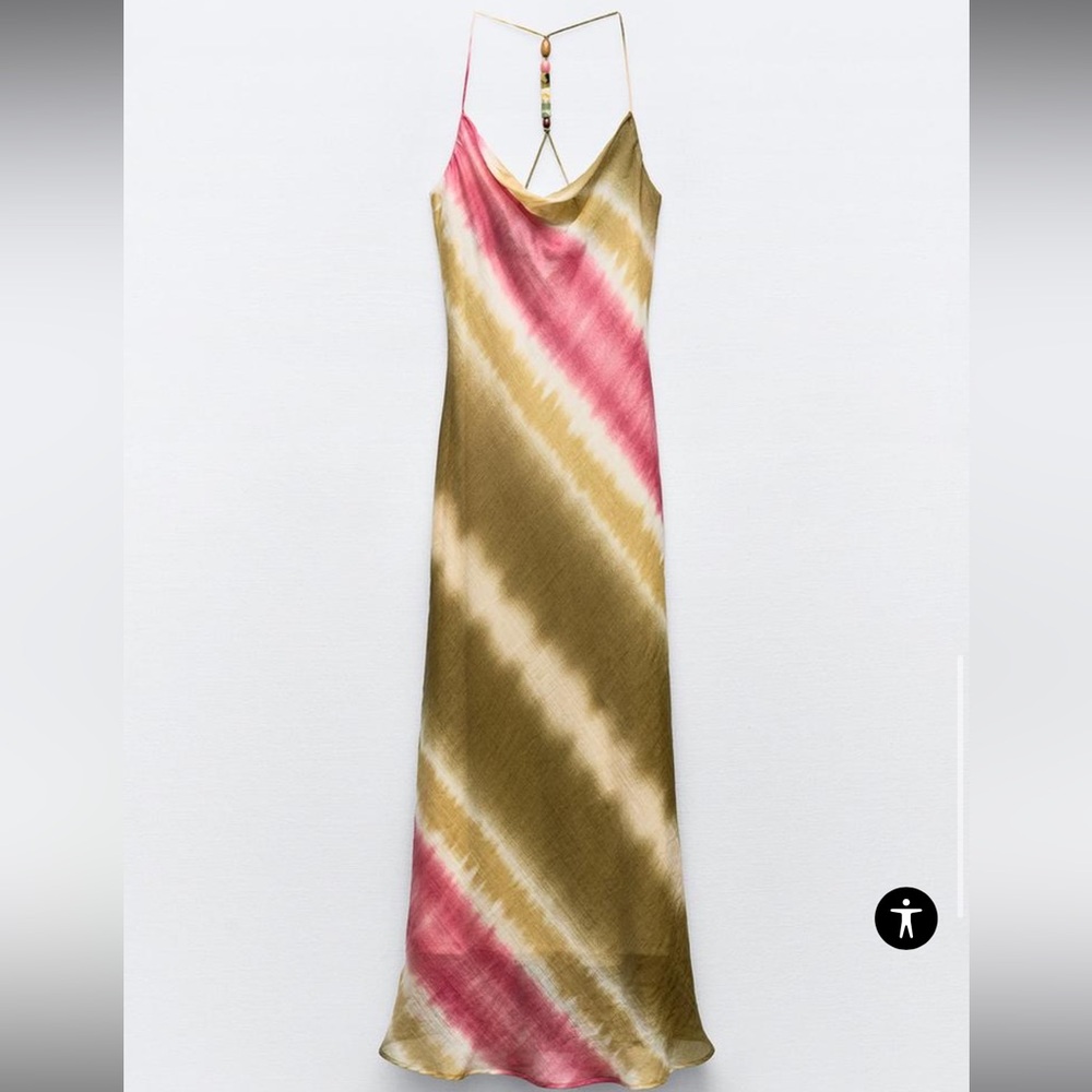 Zara midi tie dye dress